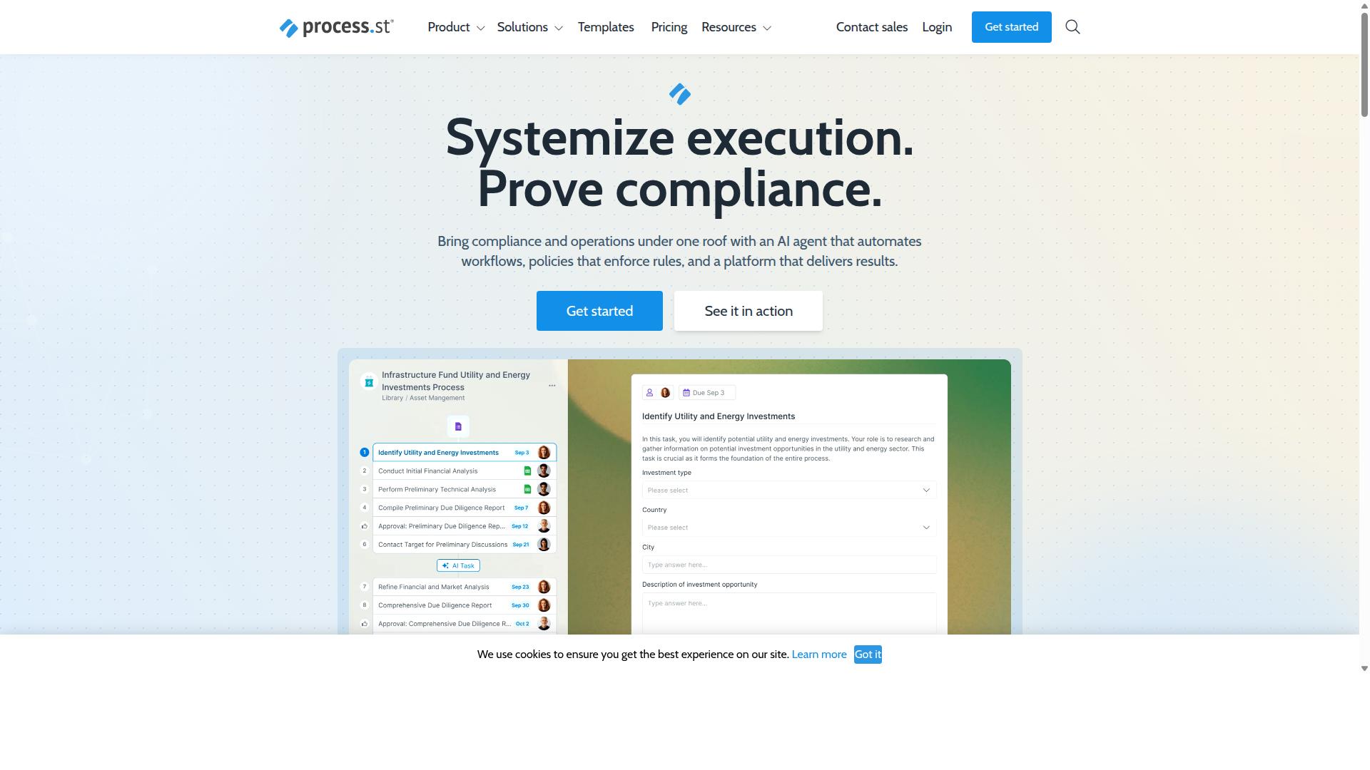 Process Street for Data Integration website